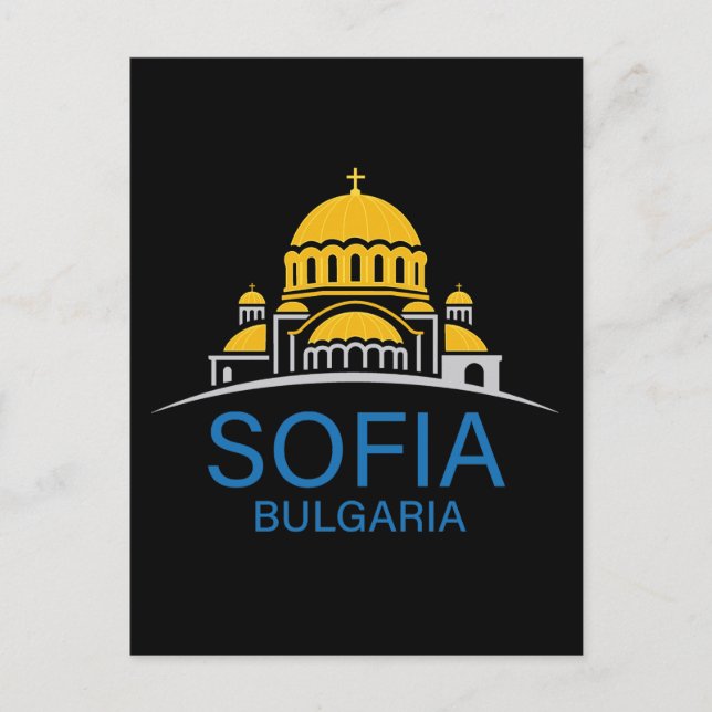 Sofia Bulgaria European Union Postcard (Front)