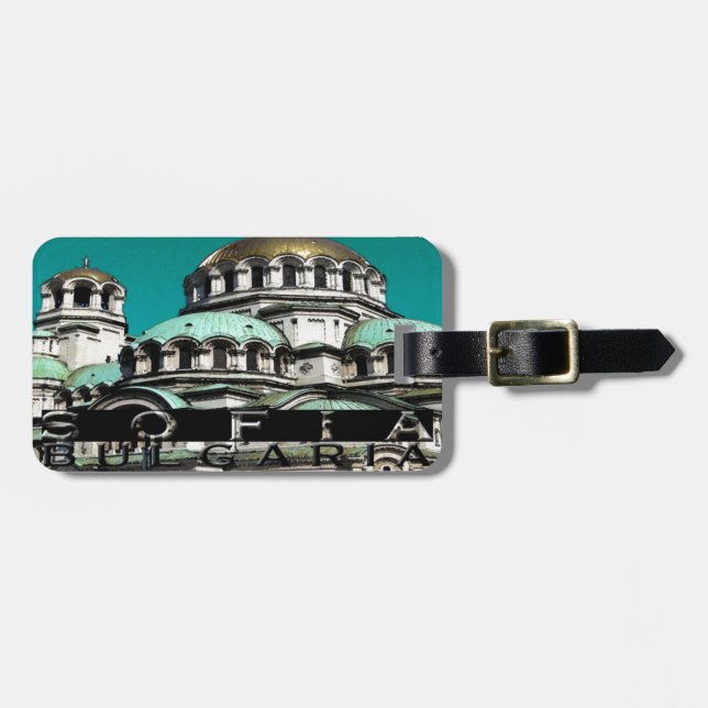 Sofia Bulgaria Souvenir Luggage Tag (Front Horizontal)
