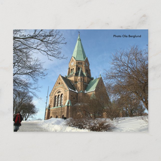 Sofia Church, Stockholm, Photo O... Postcard (Front)