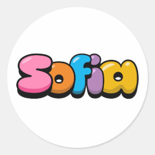 Sofia Classic Round Sticker