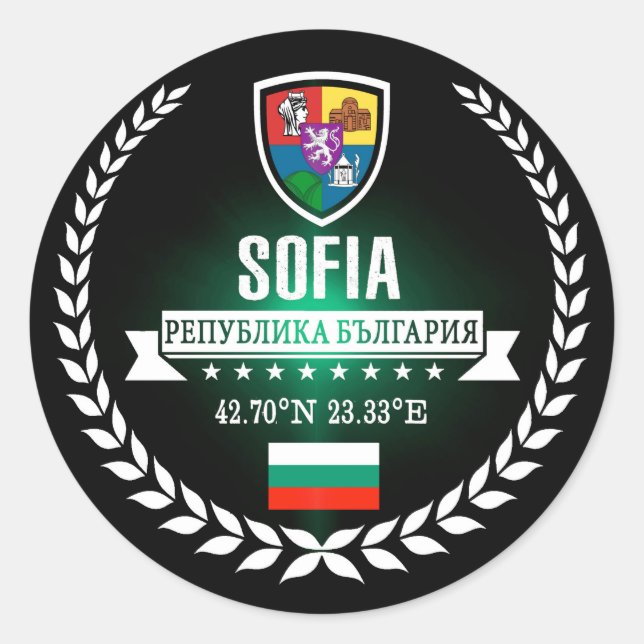 Sofia Classic Round Sticker (Front)