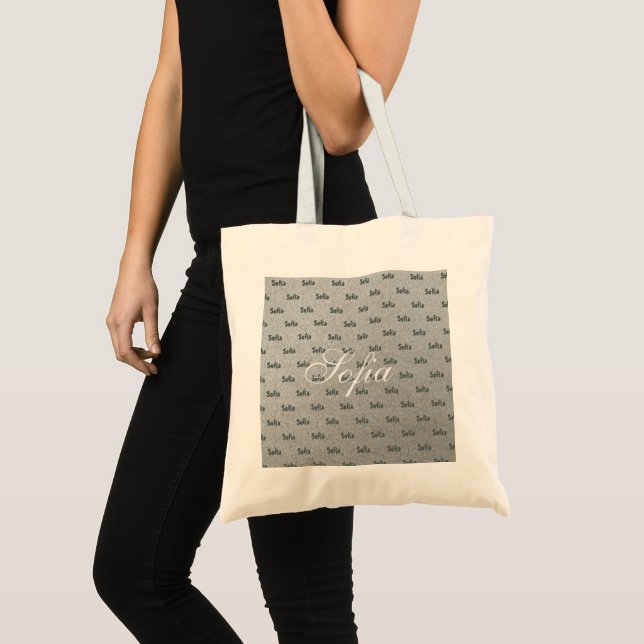 Sofia custom tote cloth canvas grocery bag (Front (Product))