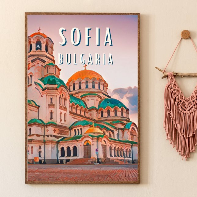 Sofia, la ville des contrastes Bulgare Poster (Sofia : Une métropole riche en histoire et en culture. )