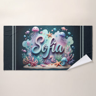 Sofia Ocean Jellyfish Underwater Bath Towel