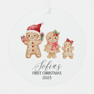 Sofia Personalized Baby's First Christmas Metal Tree Decoration