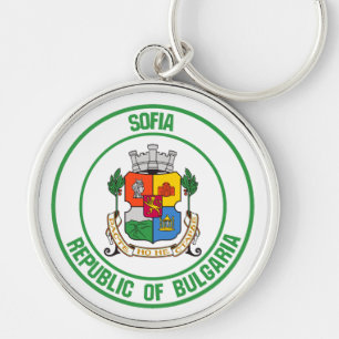 Sofia Round Emblem Key Ring
