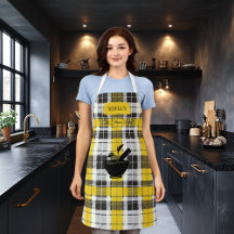 Sofia's Flavour Rebel Plaid Apron with Mortar Moti