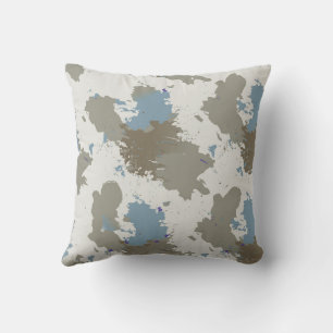 Soft Abstract Splash Pillow