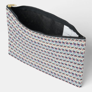 Soft Abstract Wave Pattern Design 1307 Accessory Pouch