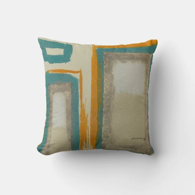 Soft And Bold Throw Pillow (Front)