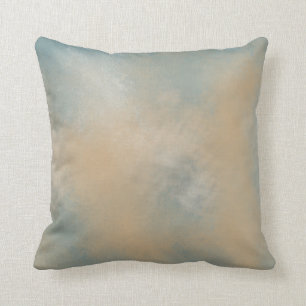 Soft and Dreamy Blue and Gold   Throw Pillow