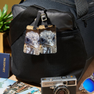 Soft And Fuzzy: Australian Baby Emu Face, Luggage Tag