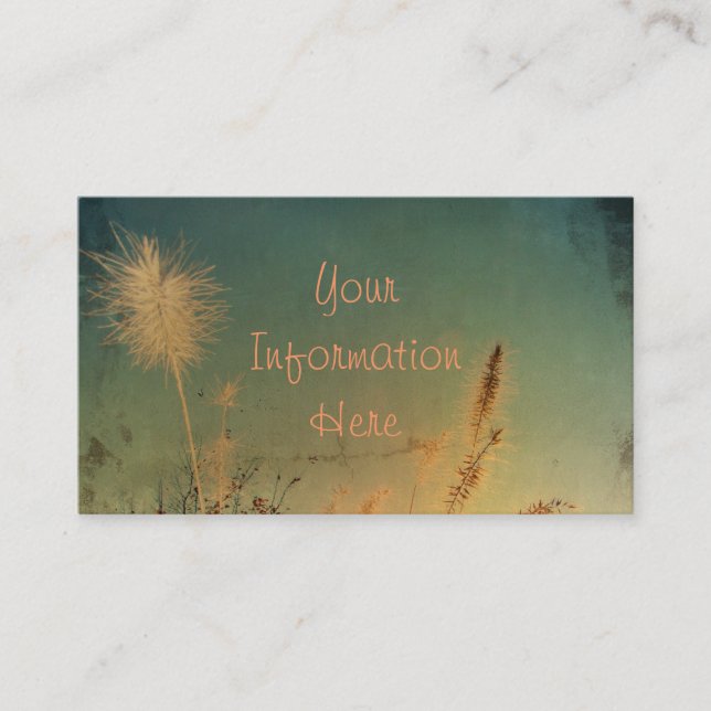 Soft and Pretty Nature Business Card (Front)