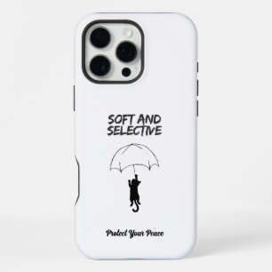 Soft and Selective – Custom Text Cat iPhone Case