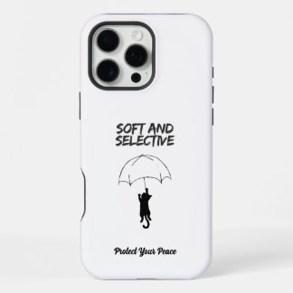 Soft and Selective – Custom Text Cat iPhone Case