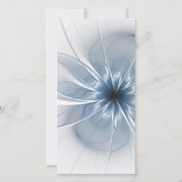 Soft and tenderness blue fractal fantasy flower cu