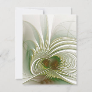 Soft and tenderness fractal fantasy flower advice card
