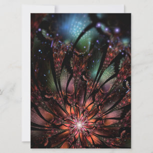 Soft and tenderness fractal fantasy flower announcement