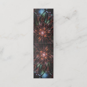 Soft and tenderness fractal fantasy flower appointment card