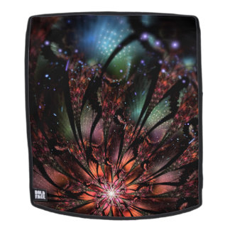 Soft and tenderness fractal fantasy flower backpack