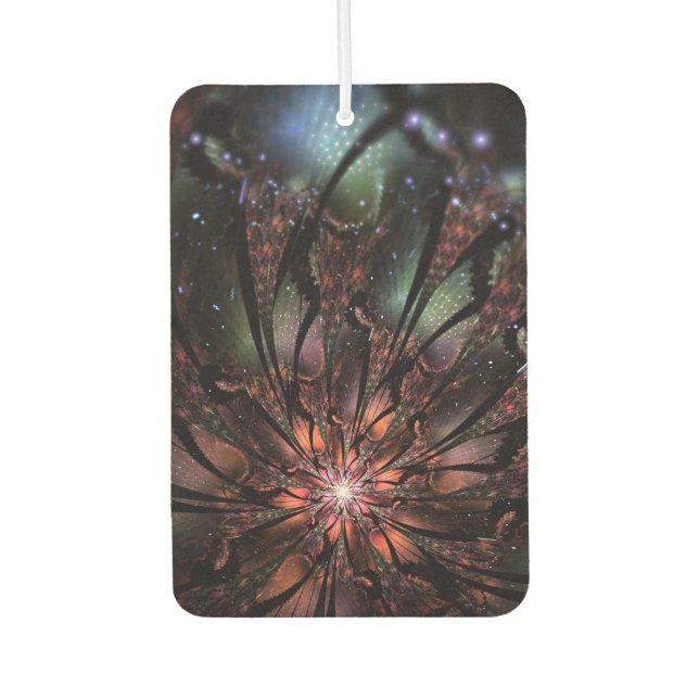 Soft and tenderness fractal fantasy flower  car air freshener (Front)