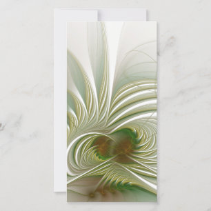 Soft and tenderness fractal fantasy flower card
