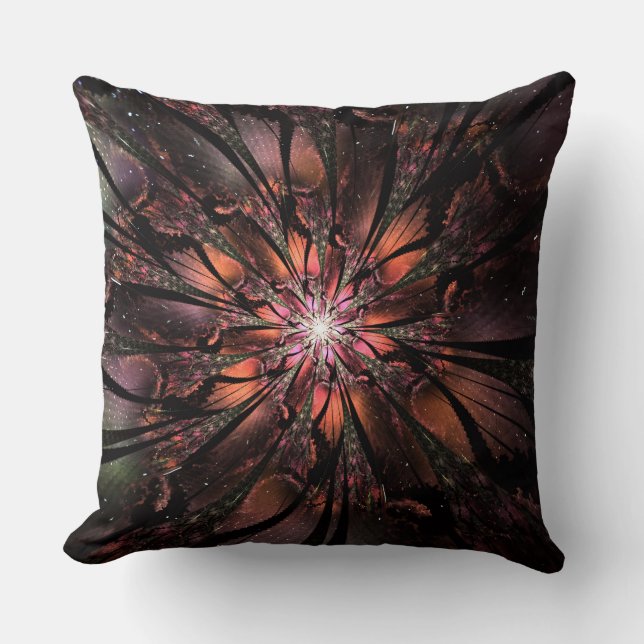 Soft and tenderness fractal fantasy flower   cushion (Front)