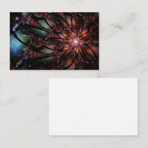 Soft and tenderness fractal fantasy flower discount card