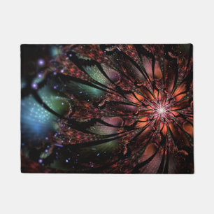 Soft and tenderness fractal fantasy flower doormat