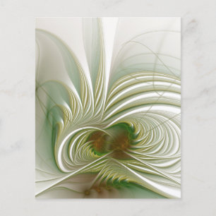 Soft and tenderness fractal fantasy flower flyer