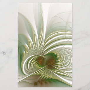 Soft and tenderness fractal fantasy flower flyer