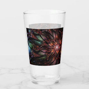 Soft and tenderness fractal fantasy flower glass