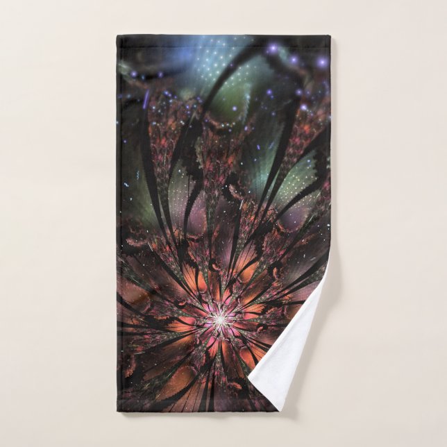 Soft and tenderness fractal fantasy flower  hand towel (Hand Towel)