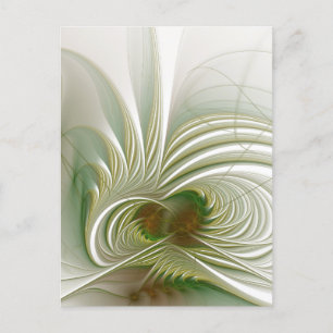 Soft and tenderness fractal fantasy flower holiday postcard