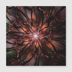Soft and tenderness fractal fantasy flower magnetic invitation