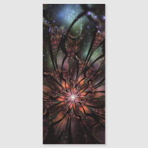 Soft and tenderness fractal fantasy flower magnetic invitation