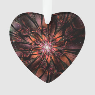 Soft and tenderness fractal fantasy flower ornament