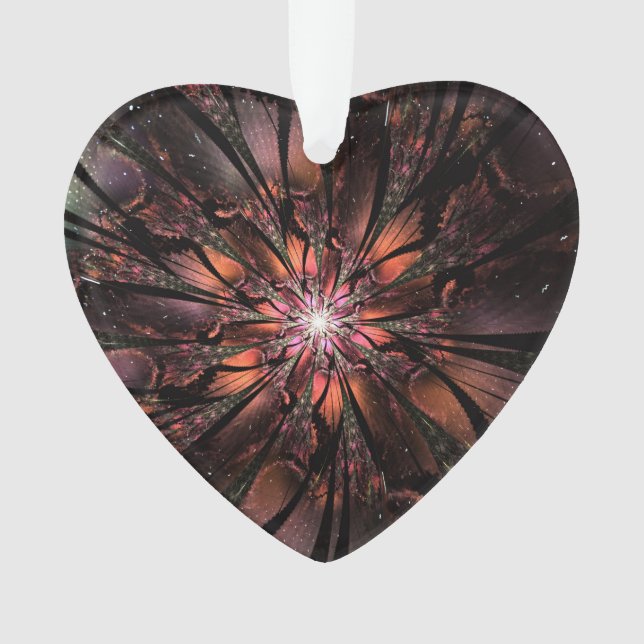 Soft and tenderness fractal fantasy flower  ornament (Front)