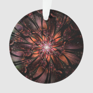 Soft and tenderness fractal fantasy flower ornament