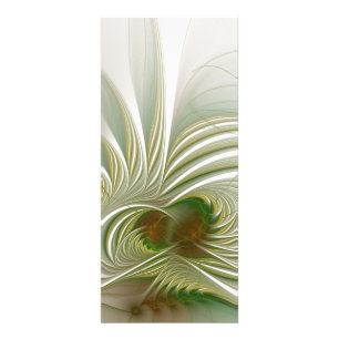 Soft and tenderness fractal fantasy flower rack card