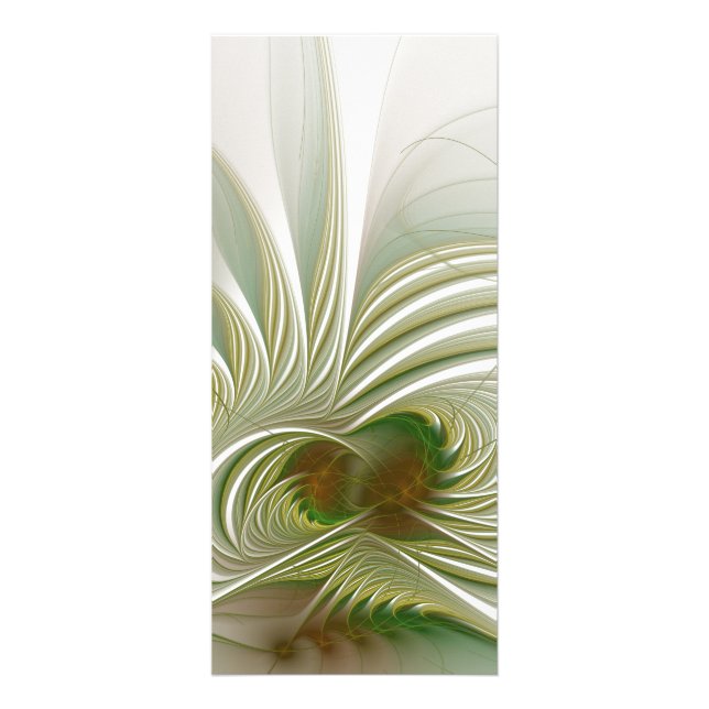 Soft and tenderness fractal fantasy flower rack card (Front)