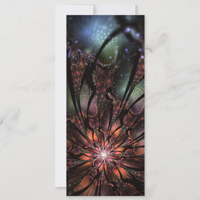 Soft and tenderness fractal fantasy flower   save the date (Front)