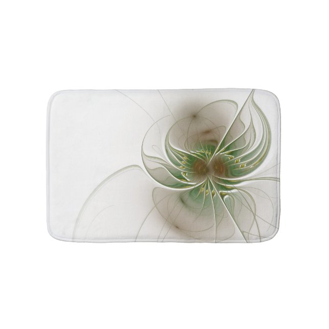 Soft and tenderness fractal fantasy flowers bath mat (Front)