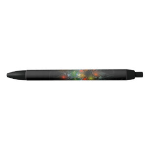 Soft and tenderness fractal fantasy flowers  black ink pen
