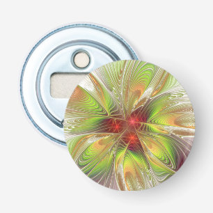 Soft and tenderness fractal fantasy flowers bottle opener