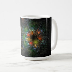 Soft and tenderness fractal fantasy flowers coffee mug