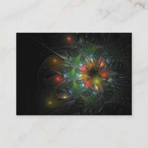 Soft and tenderness fractal fantasy flowers discount card
