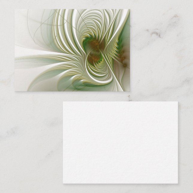 Soft and tenderness fractal fantasy flowers  discount card (Front/Back)