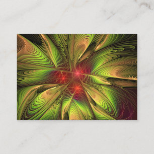 Soft and tenderness fractal fantasy flowers enclosure card
