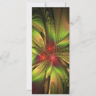 Soft and tenderness fractal fantasy flowers holiday card